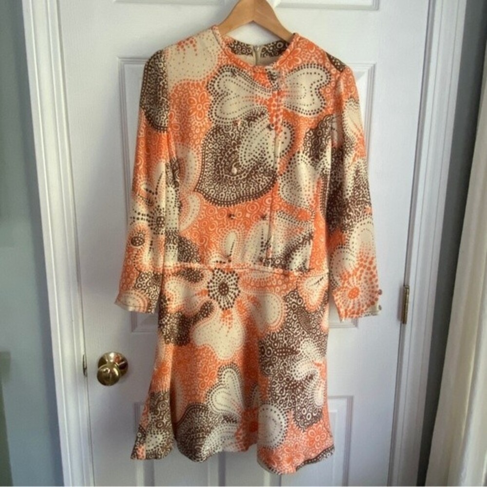 Vintage Janet Sloane 70s Fit and Flare Dress - no size tag
